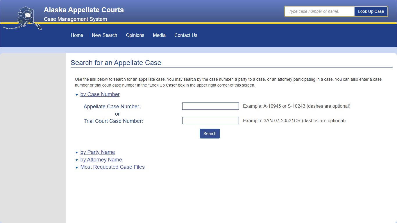 Search for an Appellate Case - appellate-records.courts.alaska.gov